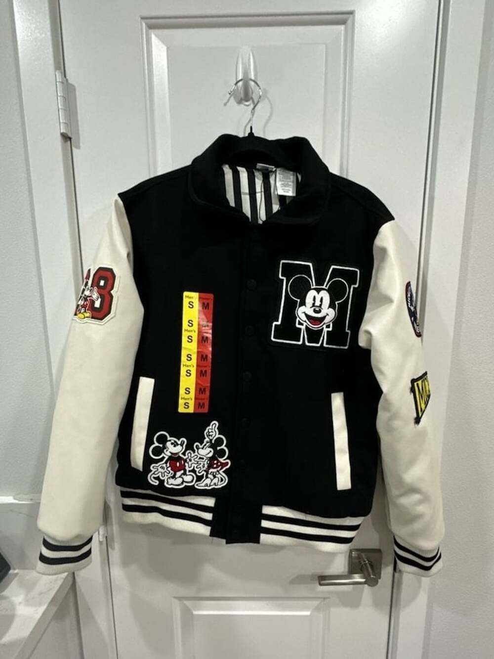 Disney Mickey Mouse Embroidered Varsity Letterman Jacket